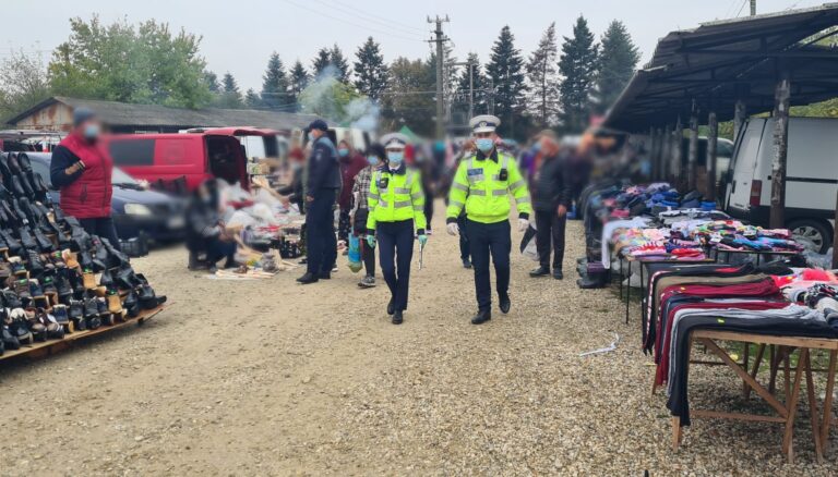 Razie a polițiștilor dambovițeni la târgul săptămânal din localitatea Corbii Mari