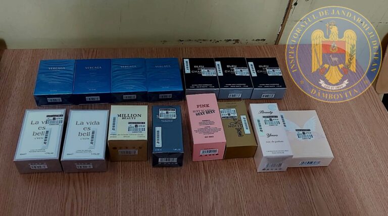 Mai multe produse cu denumirile unor mărci de renume au fost confiscate de jandarmi