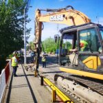 Târgoviște: A început modernizarea pasajului peste calea ferată de pe DN 72 (zona Pavcom)!