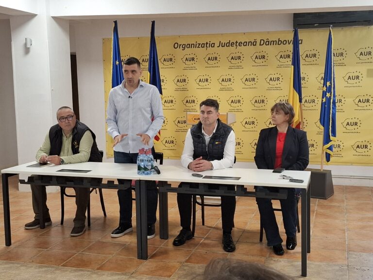 Guvernare sau opoziție? De Ziua Europei, George Simion a cerut opinia membrilor și simpatizanților AUR din Dâmbovița