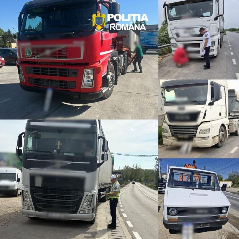 PESTE 500 DE SANCȚIUNI CONTRAVENȚIONALE APLICATE ÎN CADRUL ACȚIUNII TRUCK&BUS