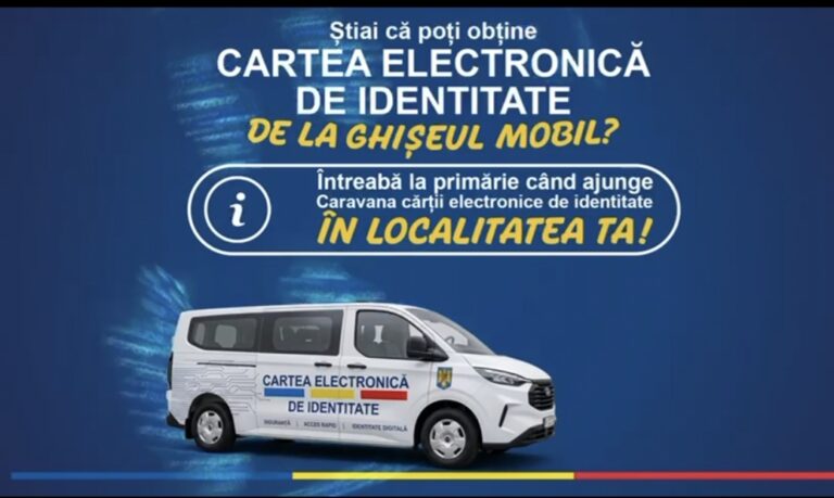Caravana mobilă pentru emiterea Cărții Electronice de Identitate a ajuns și în județul Dâmbovița