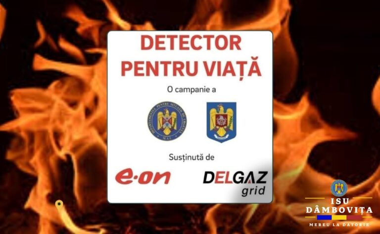 Campania „Detector pentru viață” se derulează și în județul Dâmbovița 🚨