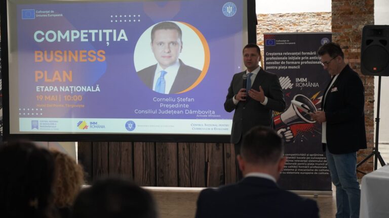 Dâmbovița: Start etapei naționale a competiției „Business Plan 2025 – 2026”