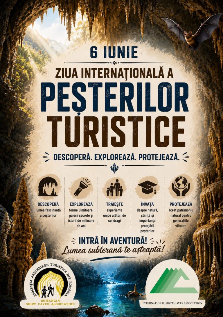 Peștera Ialomiței se alătură evenimentului “Ziua Internațională a Peșterilor Turistice”