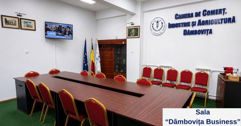 Camera de Comerț Dâmbovița, locul ideal pentru cursuri, workshopuri și întâlniri de business