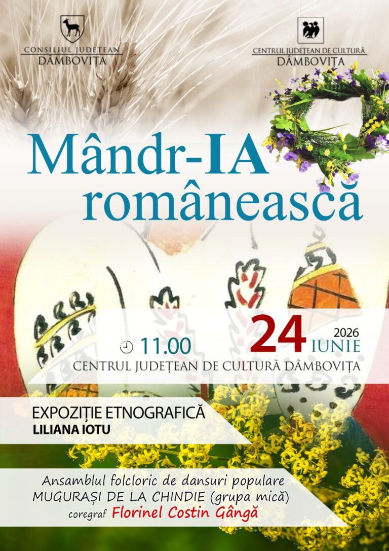 Ziua Universală a Iei (24 iunie), marcată de Centrul Județean de Cultură Dâmbovița prin activități dedicate acestei sărbători!